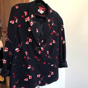 Boden Navy floral blazer-size 18